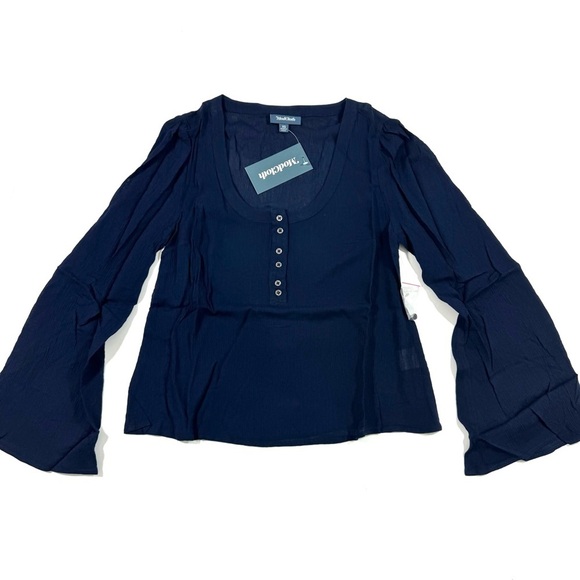 New ModCloth Bells and Giggles Long Sleeve Blouse - Picture 2 of 7
